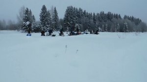 Мотопробег и соревнования на мотобуксировщиках. г. Кудымкар