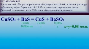РТ 2023-2024 1этап химия B22   /    РТ химия 2024 1 этап В22