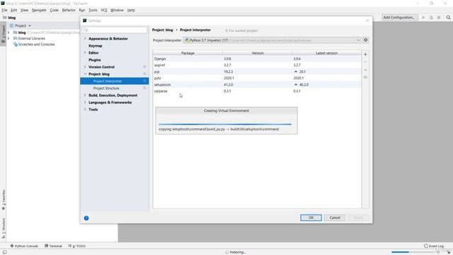 3 Django 3.0 how to create a  Django project-app