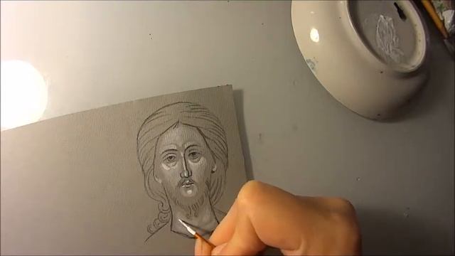 Маленькая Гризайль Лика Спаса Вседержителя смотреть онлайн