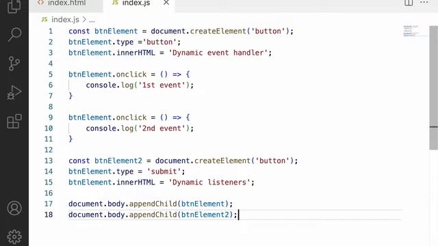 JS DOM Streak 27 | Event handlers vs Event listeners | Dynamic events | Document API | Javascript