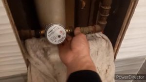 Замена учёта прибора холодной воды,замена счётчика