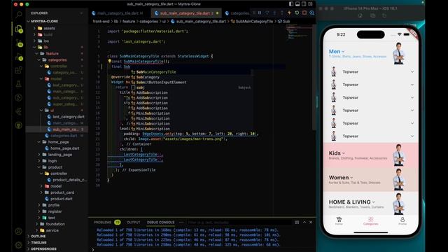 Flutter -  API Integration and mapping Category page ||  Shopping APP #33