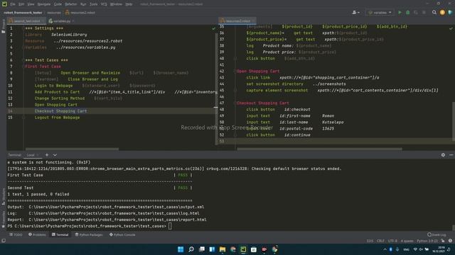QA12-4 - Простая автоматизация e2e тестов с использованием Robot Framework