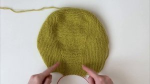 Балаклава спицами из пряжи "Пух норки"