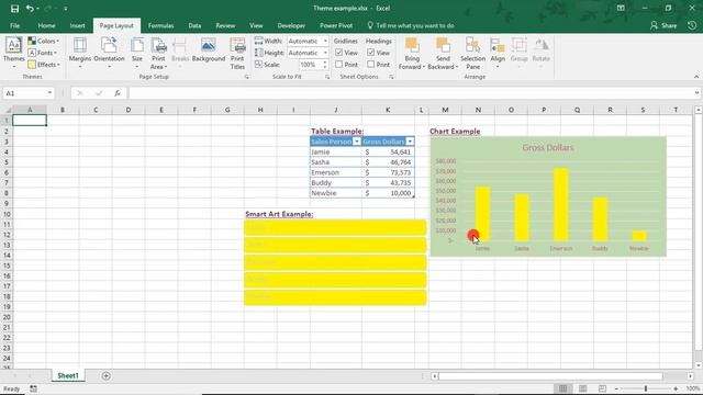 How to Create a Custom Theme in Excel - Tutorial