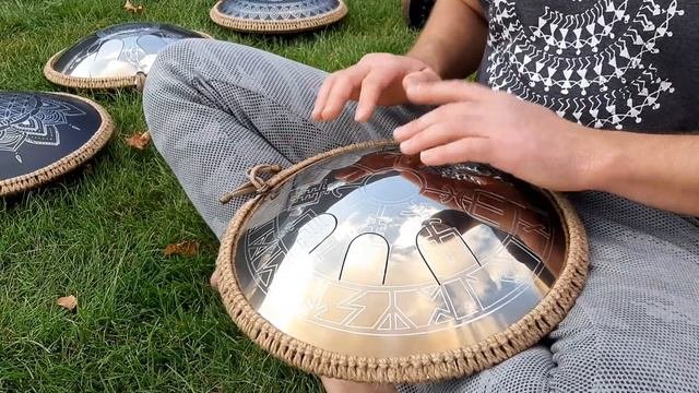 Звучание зеркального 8-лепесткового глюкофона 