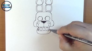 How to draw Shadow Bonnie, FNAF, Как нарисовать Тень Бонни, ФНАФ