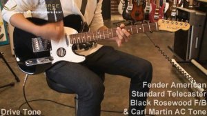 Fender American Standard Telecaster Black Rosewood F/B Demo by Music force