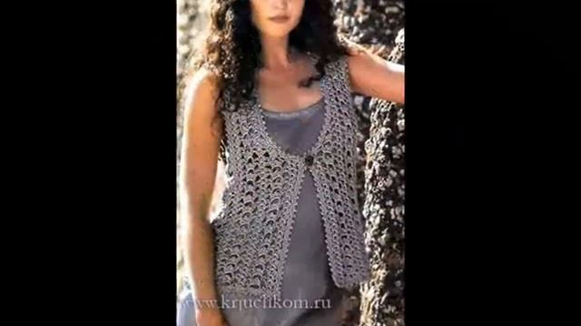 Модные вязаные жилеты на лето 2022 для женщин смотреть онлайн