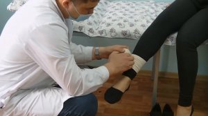 Алгоритм наложения повязки на голеностопный сустав