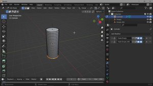 Blender. Laplacian Deform Modifier (Деформация Лапласа)
