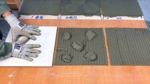 Правильная укладка и приклеивание Плитки.