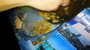Салат-закуска. Тёплый салат из печени и корейской моркови