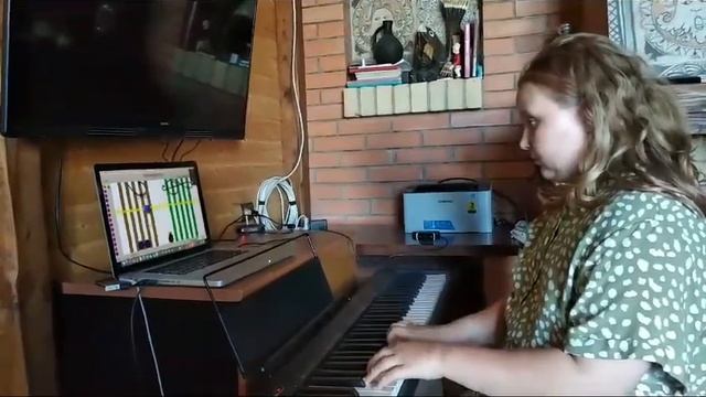 Milana. Чтение нот с листа на 2 презентации: Мендельсон "Свадебный марш" смотреть онлайн