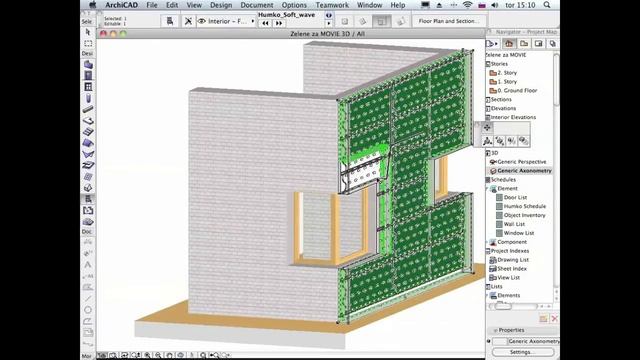 Softwave Green Wall in Archicad BIM Components смотреть онлайн