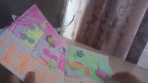 мини обзор на домик тока бока(в тетради)