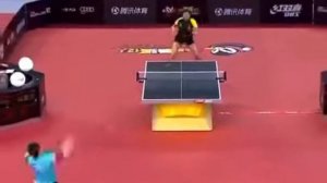 what a point || table tennis game || table tennis match