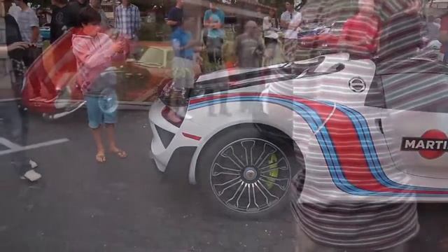 Santa Barbara Cars & Coffee: Martini Porsche 918, McLaren 12c, Nissan GTR, Ferrari 458 and More! смотреть онлайн