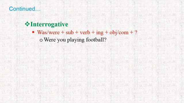 Past Progressive Tense смотреть онлайн