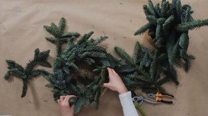 Как сделать венок из хвои своими руками? Праздничный венок из нобилиса/Зимний декор