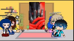 Реакция персонажей леди баг на(тик ток) 🍎