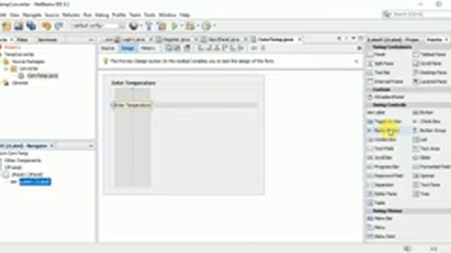 Temperature conversion in Fahrenheit and Centigrade in Java | JPanel смотреть онлайн
