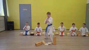 Разбил 3 доски Каратэ Киокушинкай