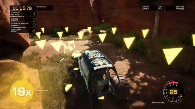 Monster Jam: Steel Titans | Grave Digger Challenges | Open World [Gameplay] смотреть онлайн