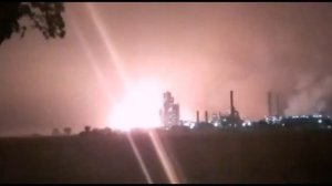 A Number of Explosions Color the Burning of Pertamina RU VI Balongan Oil Refinery in Indramayu