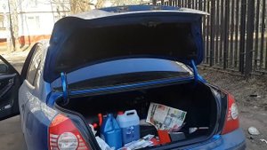 Elantra J3, открытие багажника