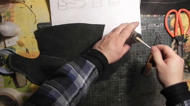 Мастер-класс №18. Зимние ботинки. Часть 5. Winter boots master class смотреть онлайн