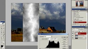 Обучение ФОТОШОПА ::  "Создание молнии из облаков"