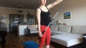 разминка, палка, работа с грудным отделом