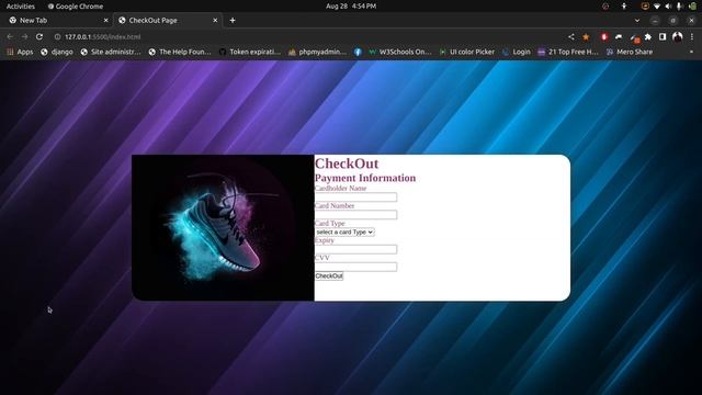 Responsive Checkout Page Design Using html and css | Code Breakers