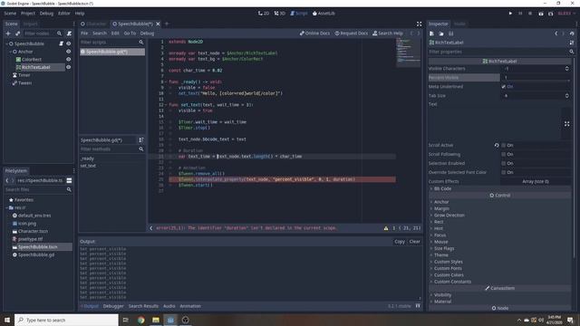 Speech Bubble Godot Tutorial смотреть онлайн