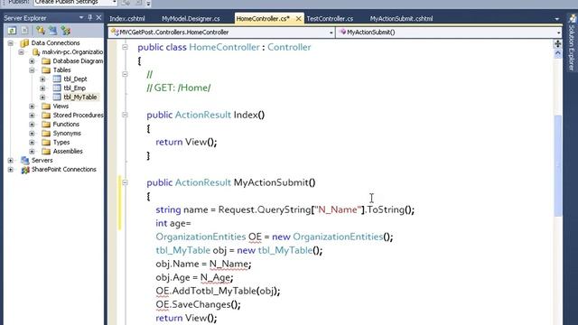 Passing Values From View To Action Using Context Object (Asp.Net MVC Part - 6 of 30)