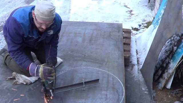 Как выпилить круг из металла 6 мм. Болгарочный циркуль. "Русский Север" смотреть онлайн