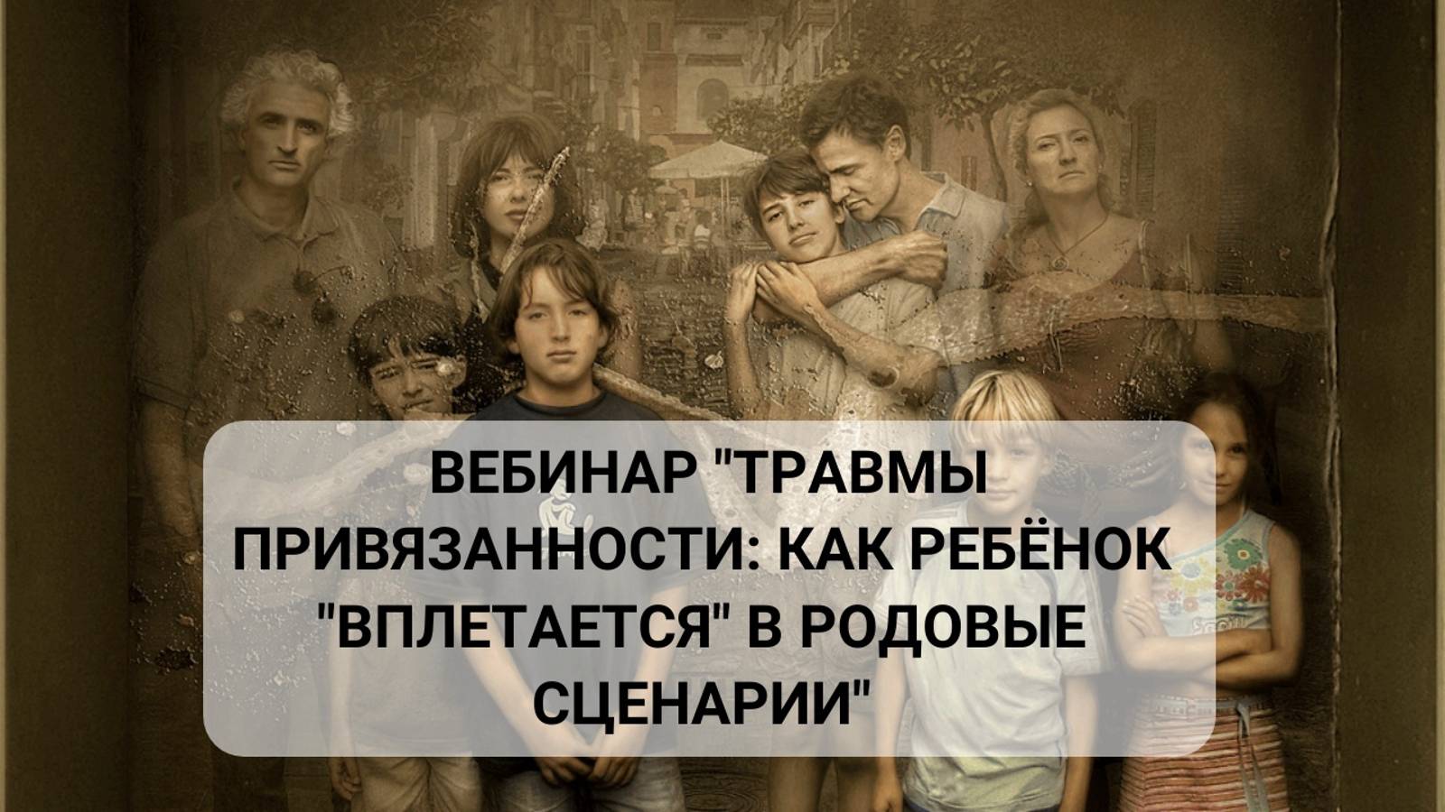 Травмы Привязанности: Как ребёнок "вплетается" в родовые сценарии"
