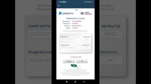 Оплата посредством мобильного приложения PayBerry