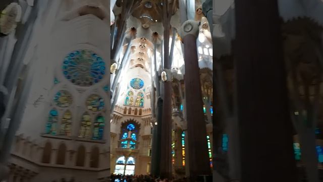 Sagrada Familia Cathedral Barcelona Inside View