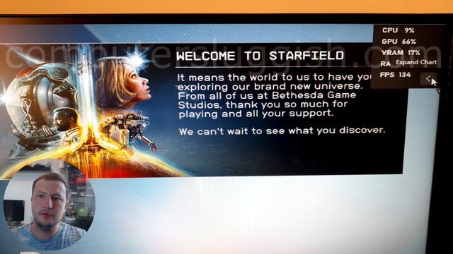 Starfield Show FPS Counter смотреть онлайн