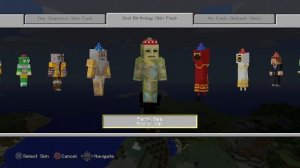 Minecraft PS4/PS3/PS Vita: 2nd Birthday Skin Pack Showcase | New Skin Pack (TU31/1.8 Update)