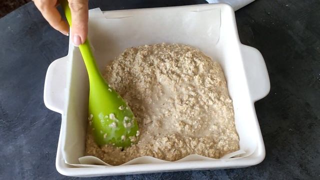 Низкокалорийный овсяно-банановый пирог. Пирог без сахара и масла.