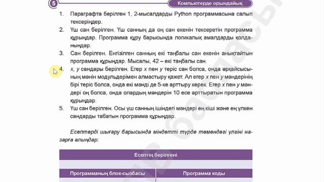 КҮРДЕЛІ  ШАРТТАРДЫ  ПРОГРАММАЛАУ. 7-сынып 3-тоқсан 24-тақырып.Python тілінде программалау