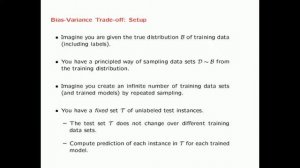 4.1 Model Generalization and the Bias-Variance Trade-Off