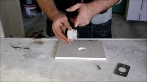 Монтаж водорозетки ECOPLASTIK в гипсокартонный короб