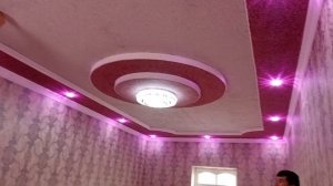 Фигурный потолок в Таджикистане с жидким обоем