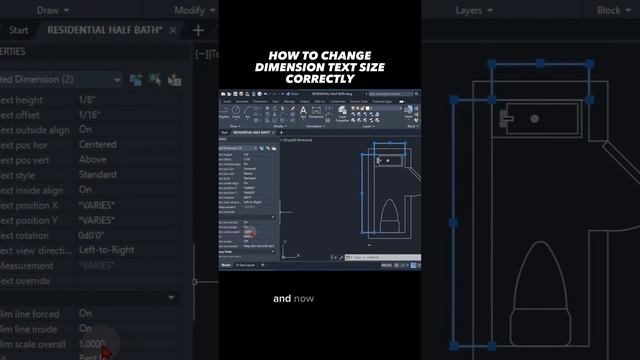 AutoCAD 101: How to Change Dimension Text Size Correctly