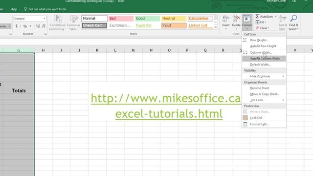 Excel Formatting and 3D Formulas